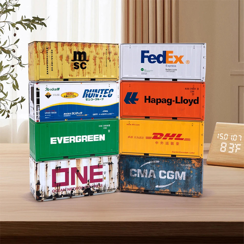 Mini Iron Storage Box Creative Decoration Desktop Model
