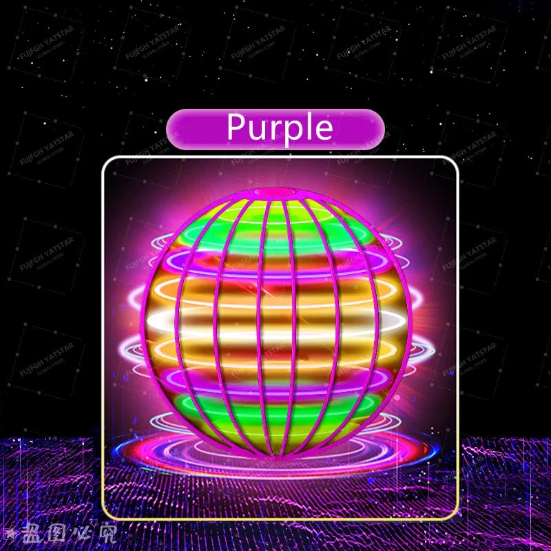 Flying Ball Children's Hand Controlled Color LED Cosmic Globe 360 ° Rotating Suitable for Indoor and Outdoor
