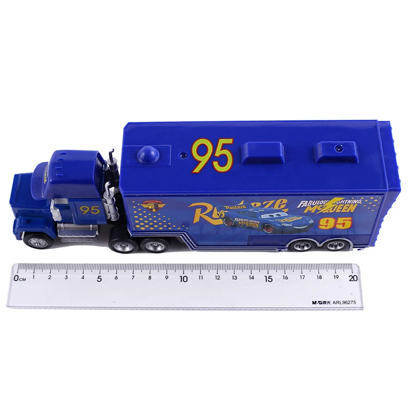 Disney Pixar Cars 3 2 Toy Lightning Mcqueen Mack Truck Mater Miss Fritter Frank Queen Cars