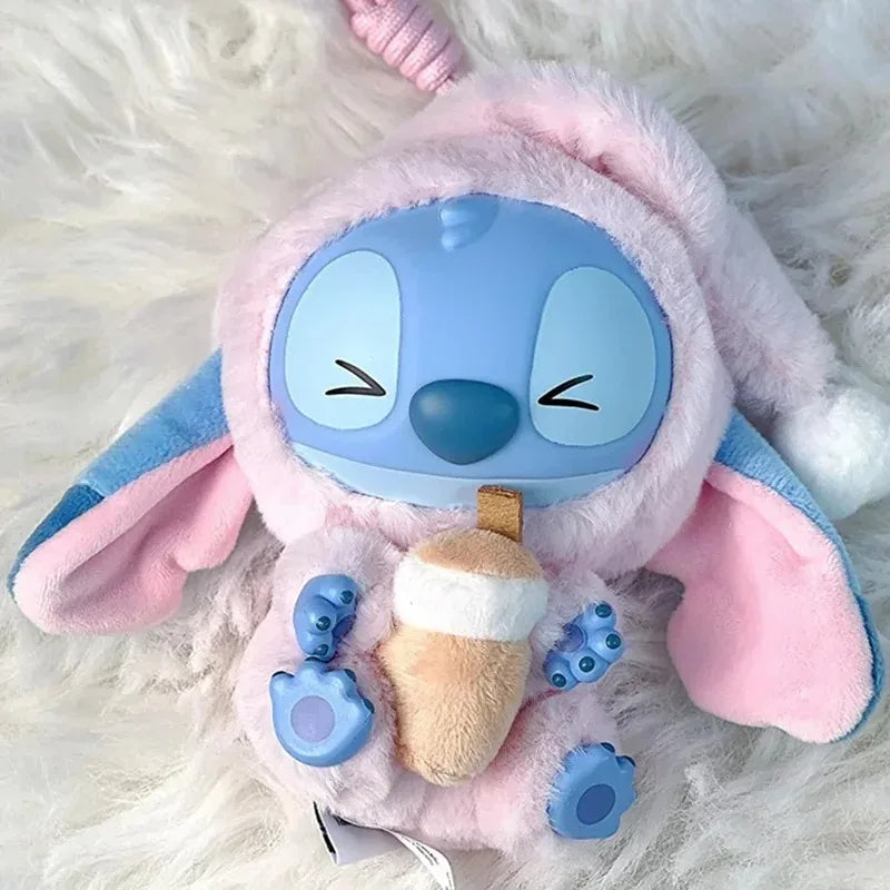 Mystery Disney New Stitch Eat Some Thing Before Sleep Series Vinyl Blind Box Bag Pendant Cute Plush Doll