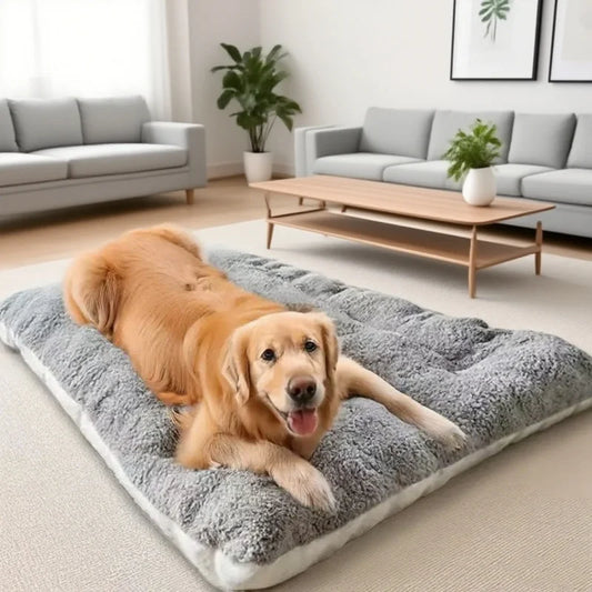 Extra Large Plush Dog Bed Sofa Thickened Super Soft Polyester Pet For Small Medium Large Dog