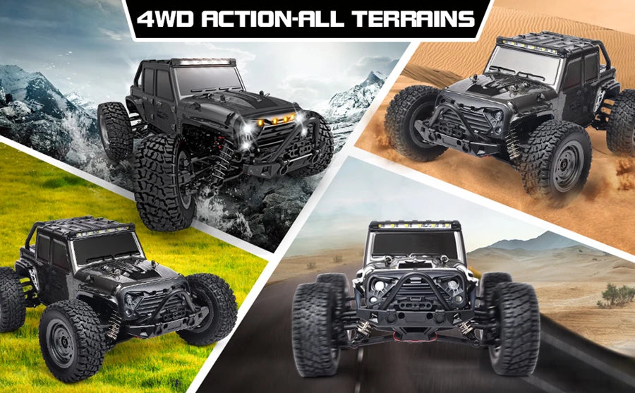 4WD 1:16 80KM/H Super Brushless 50KM/H Brushed RC Car 4x4 Off Road High Speed Drift Racing Truck Toy Kids Adults