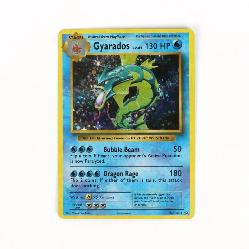 60/100Pcs English Pokemon Card 1996 Year Shining Charizard Pikachu Mewtwo trade Card Kids Pokemon Toy