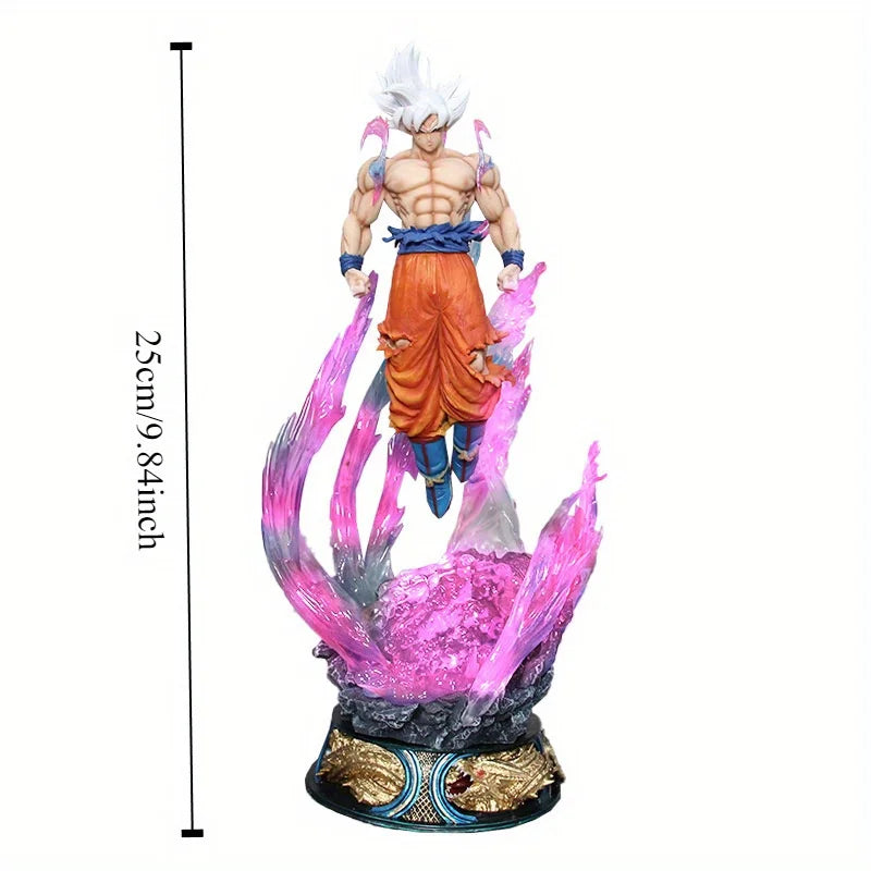 New Dragon Ball 25cm Ultra Instinct Super Saiyan Figurine Pvc Statue Model Ornament Collection