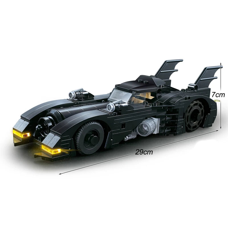 Super Heroes Series Batmobile Building Blocks 1989 Classic Bat Chariot Car Model