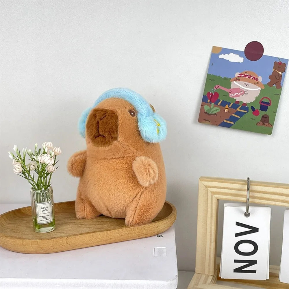Cute Capybara Plush Toy Hoodie with Wings Simulation Doll Small Size Stuffed Animals