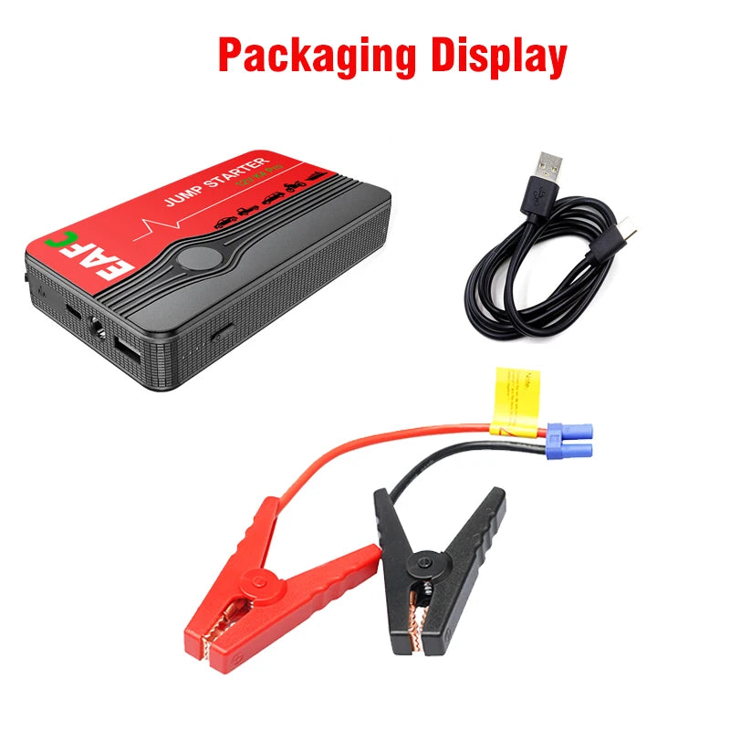 12V Car Jump Starter 600A-2000A Car Battery Starter Booster Emergency Start Portable Power Bank