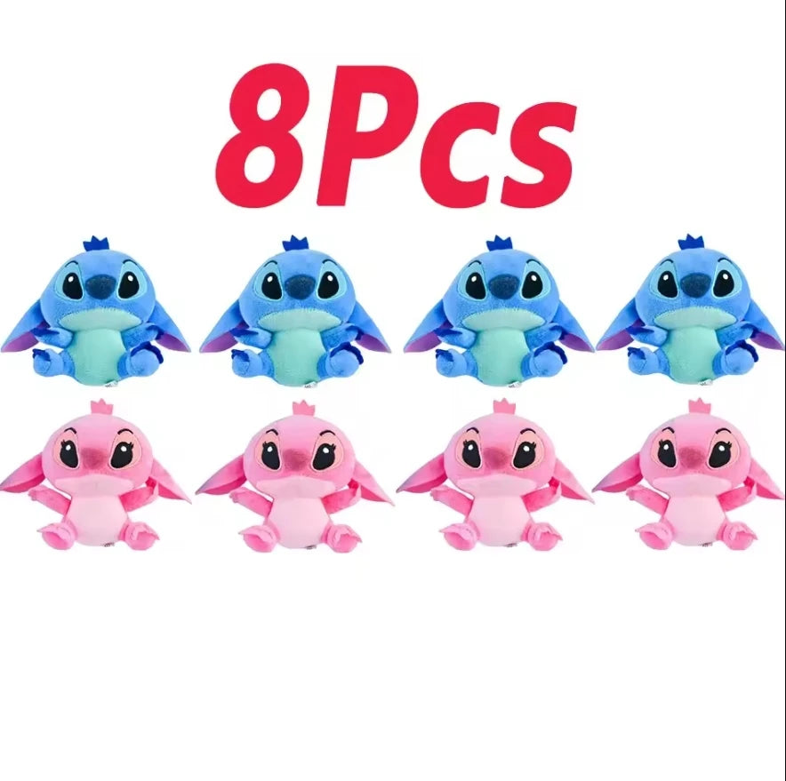 12cm 20cm 25cm Stitch Stuffed Plush Models Cartoon Dolls Anime Toys