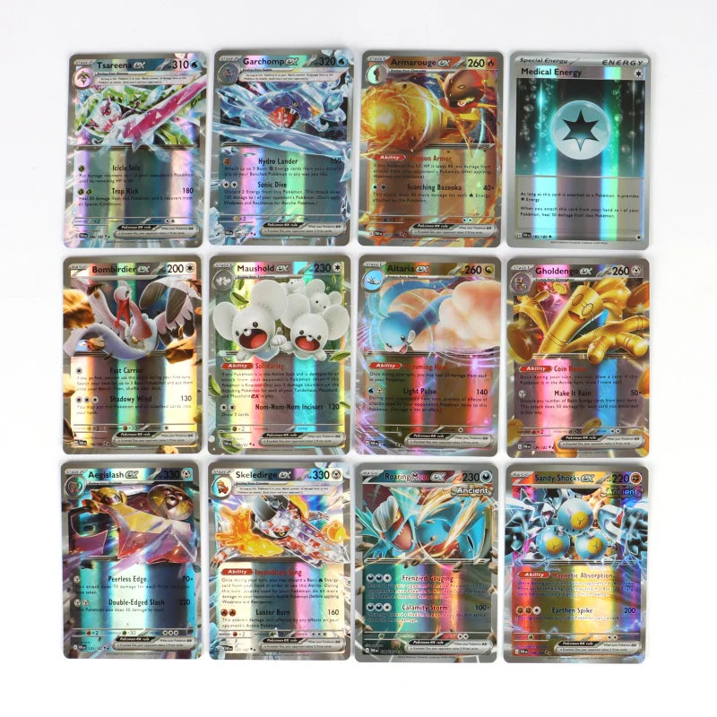 60/100Pcs English Pokemon Card 1996 Year Shining Charizard Pikachu Mewtwo trade Card Kids Pokemon Toy