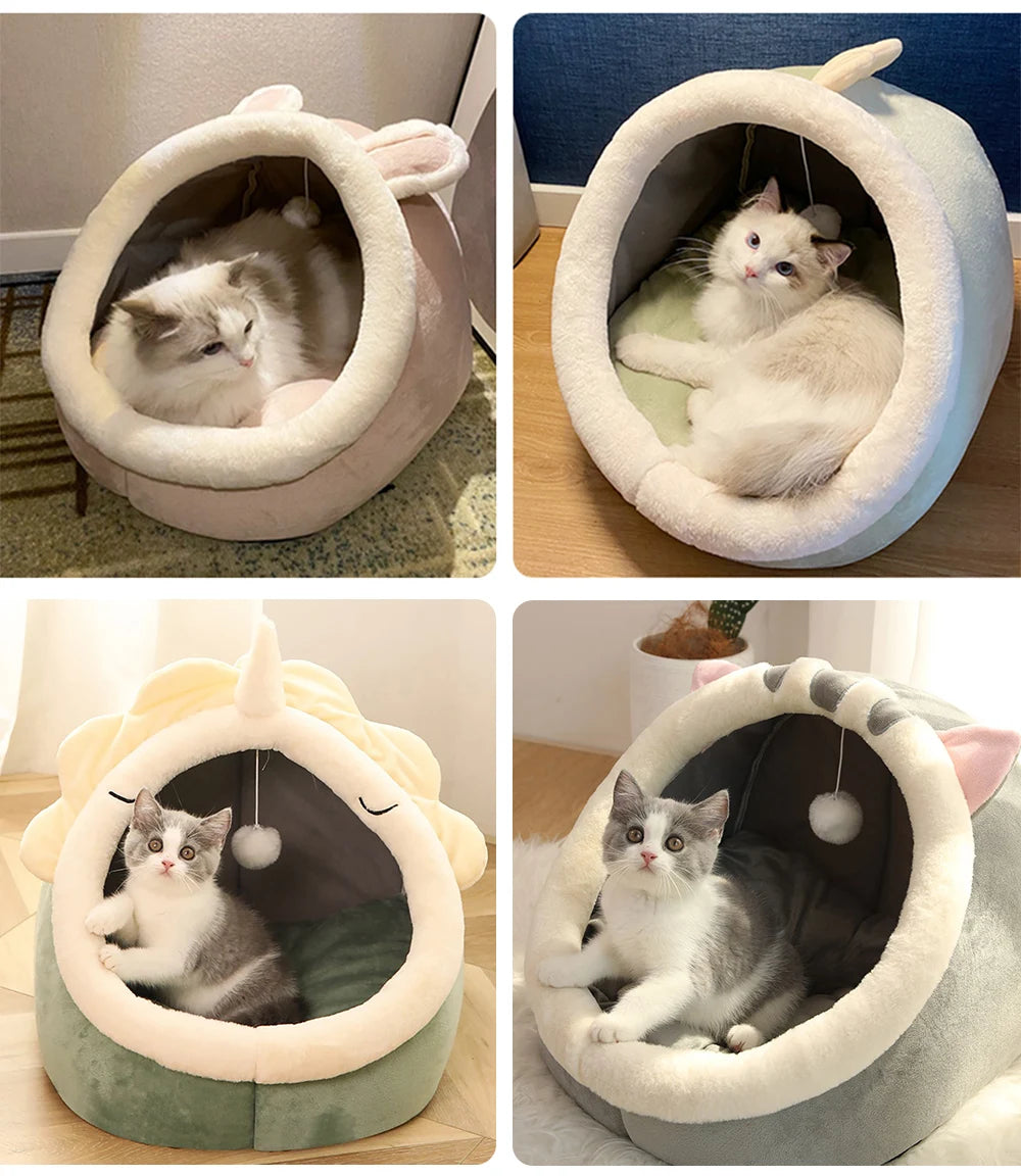 Deep Sleep Cat Bed Foldable Washable Bed for Small Dog Cats