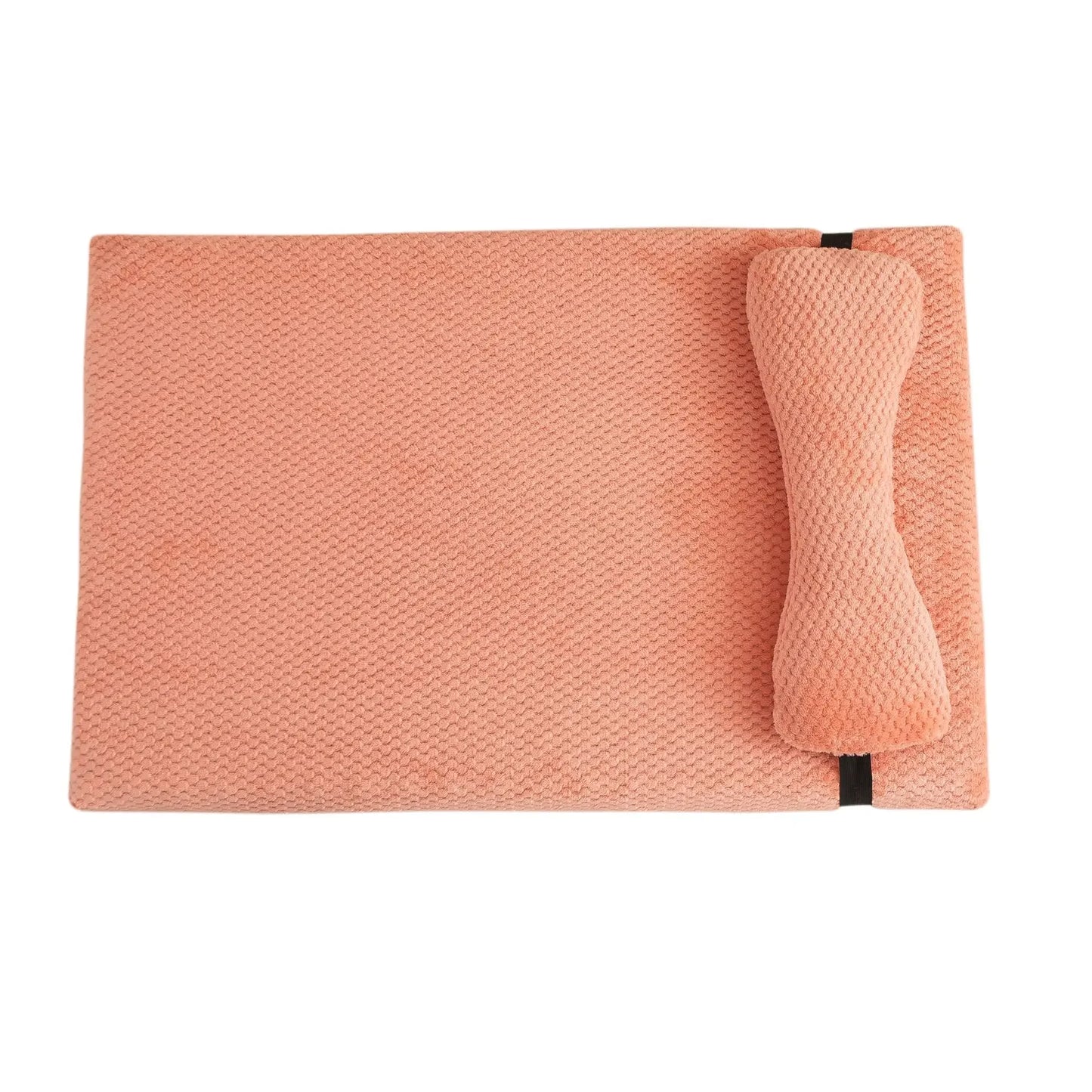 Warm Calming Bed with Pillow Fluffy Plush Mat, Removable Washable Cover for Large Medium Small Dogs and Cats