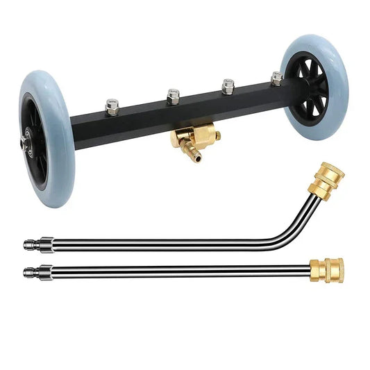 5000PSI car chassis high pressure washer 16 inch electric car locomotive bottom water broom with 2 extension rods