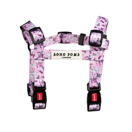 Moomins Pink Champagne Dogs H-Harness by Soho Poms
