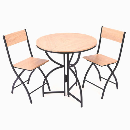 Folding Bistro Table and Chairs Set – Space-Saving Dining Solution for 2