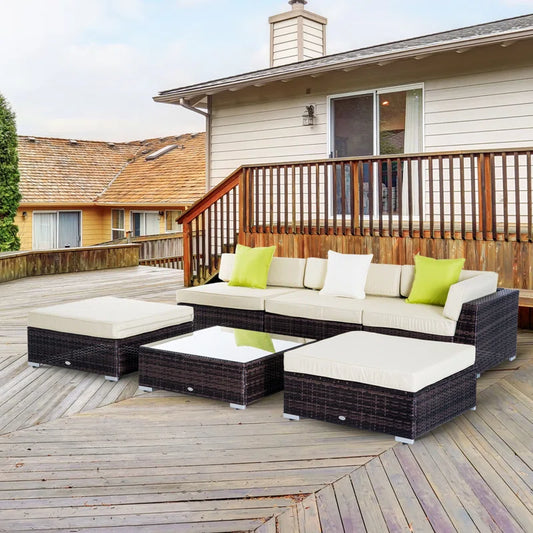 Normandy 5 - Person Seating Group with Cushions