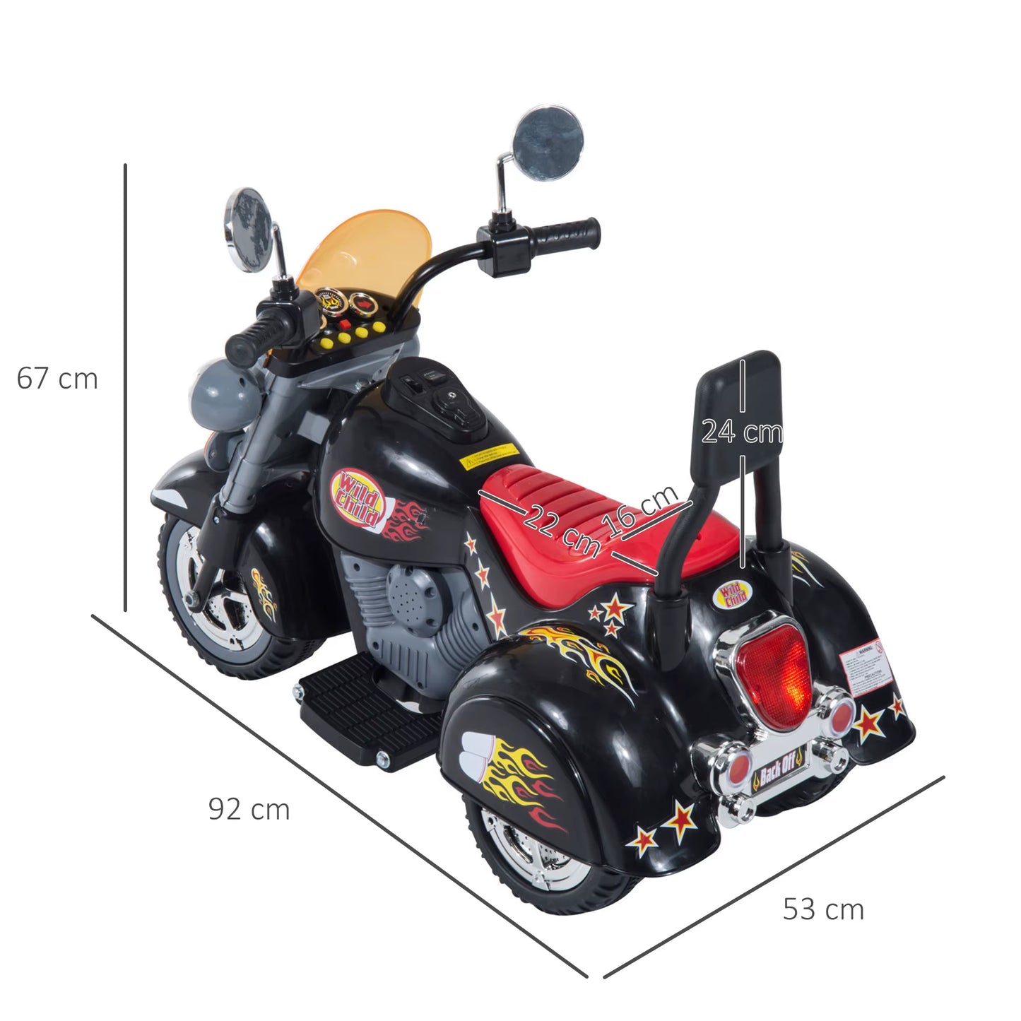 6V Kids Electric Motorbike Child Ride on Toy W/ Lights Sound