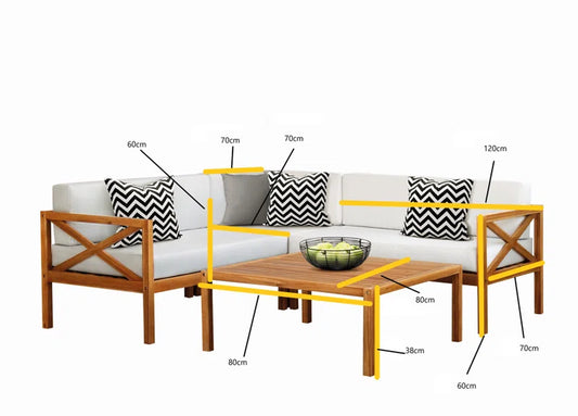 Deanna 5 - Person Seating Group with Cushions
