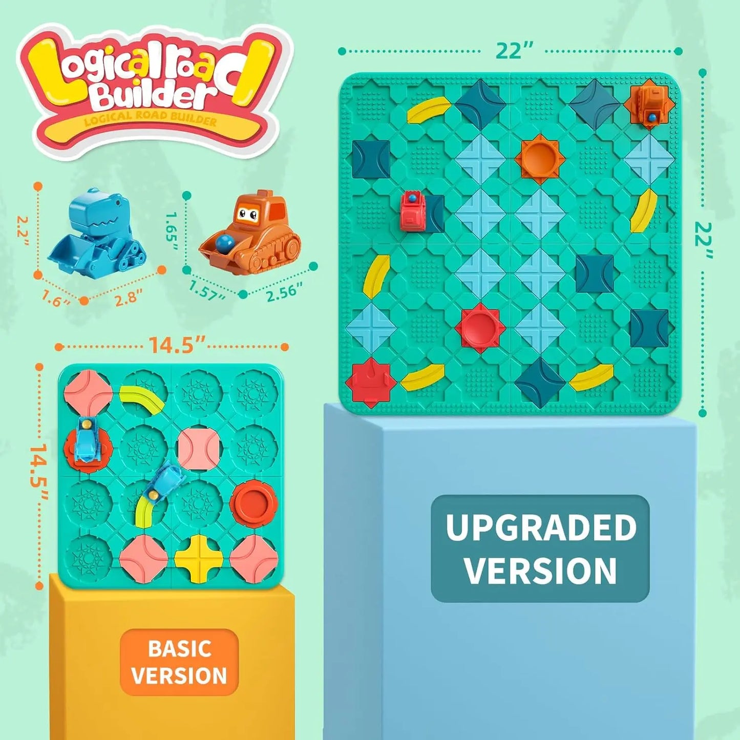STEM Logical Road Builder Game - Engaging Family Board Game & Educational Brain Teasers for Early Montessori Learning