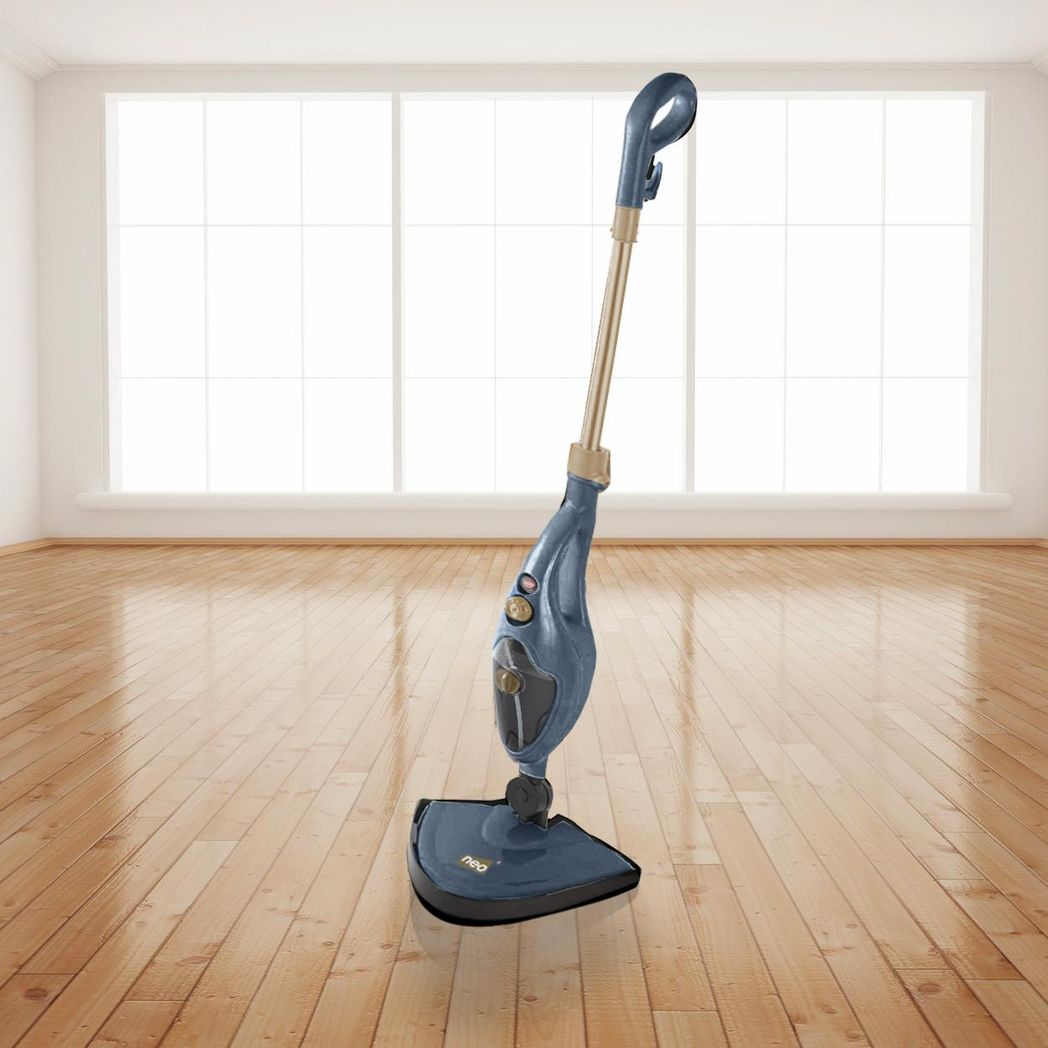 Powerful 10-in-1 Neo Steam Mop & Hand Steamer - 1500W, Dark Grey & Copper
