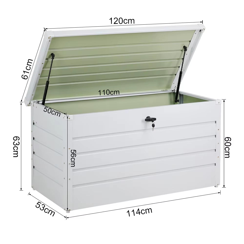 【】Weather Resistant Resin Deck Storage Container Box Outdoor Patio Garden Furniture