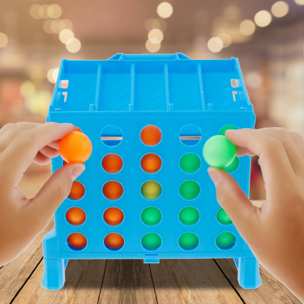 ZK30 4 Shots Connect Board Game - Fun Family Match Game for Kids - Perfect Christmas Educational Toy for Finger Shooting Skills!