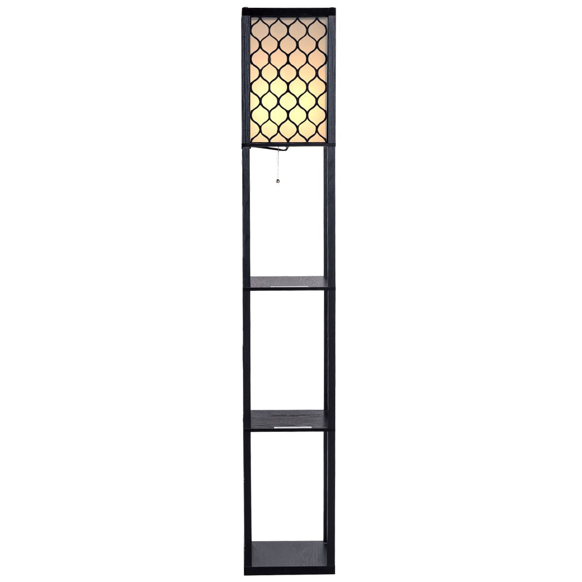 160 Cm Floor Lamp with 3-Tier Shelf for Room Decoration