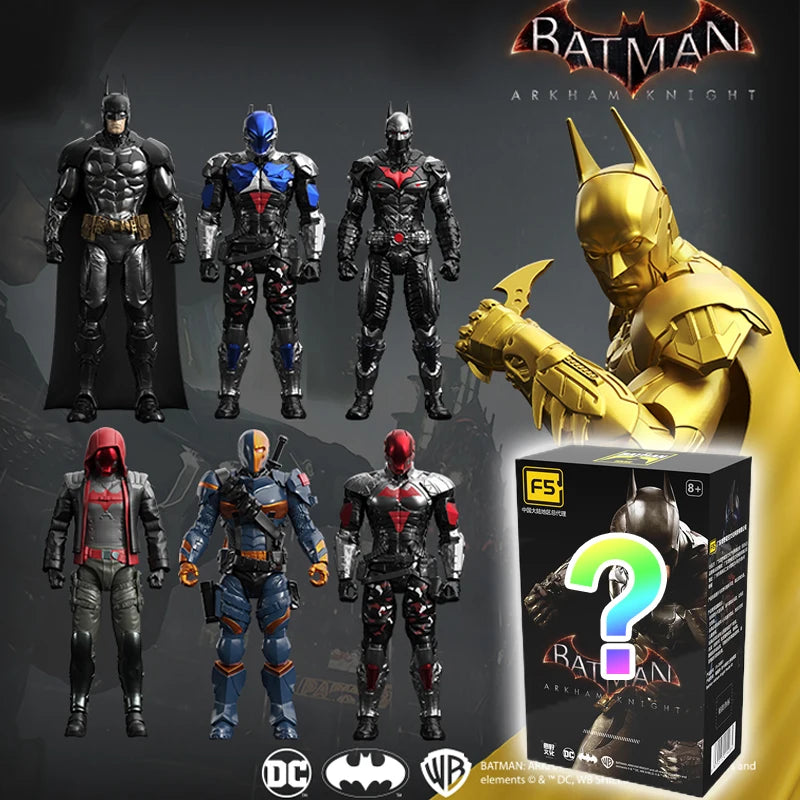 F5 Batman Arkham Knight Blind Box Action Figures - Collectible 10cm Models, 7 Unique Styles, Perfect Gift for Boys!