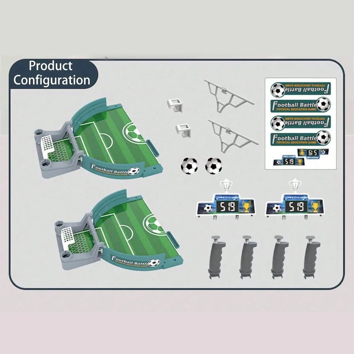 Exciting Table Football Game for Two - Perfect Parent-Child Interactive Fun!