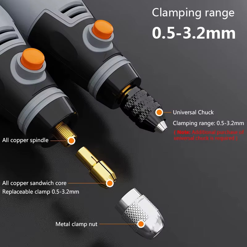 35W USB Cordless Rotary Tool Dremel DIY Mini Drill Engraving Pen 