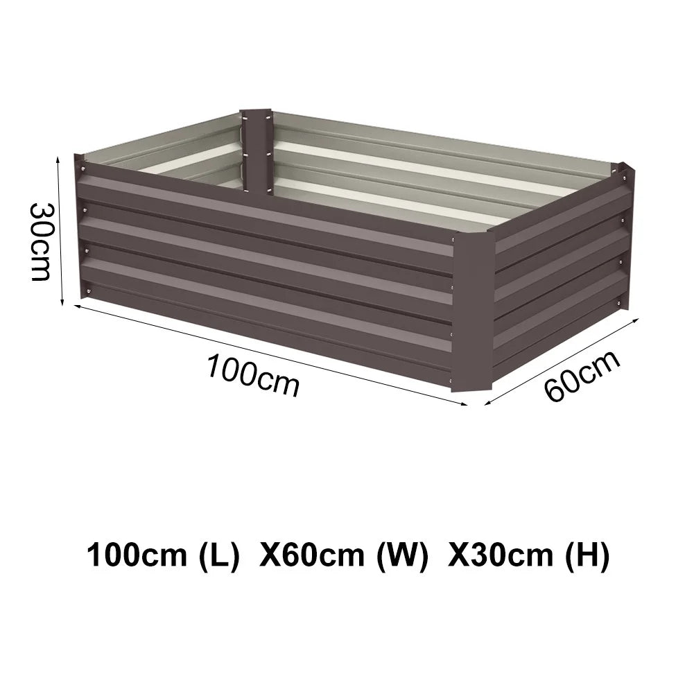 Garden Planter Raised Bed Outdoor Vegetable Plants Flowers Pots Box, S