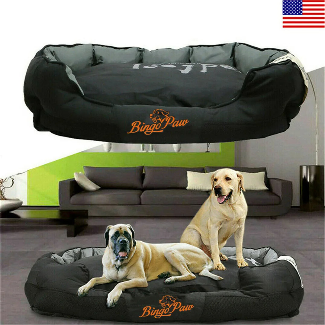 Ultimate XXL Waterproof Orthopedic Dog Bed - Extra Large, Washable Pet Mat with Cozy Pillow Design for Maximum Comfort