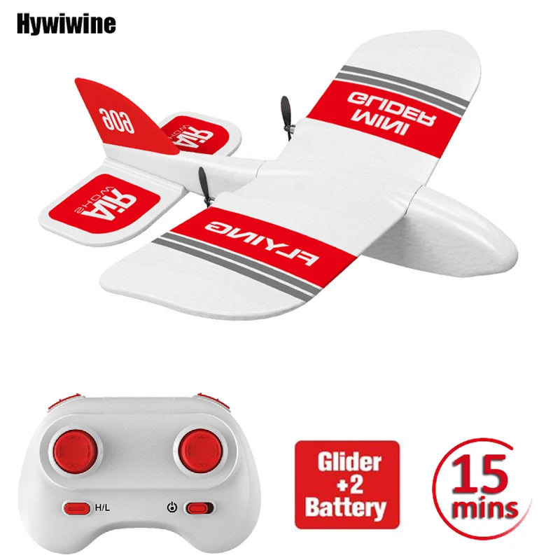 2.4G Mini RC Drone - EPP Foam Glider Electric Model Airplane for Kids - Remote Control Agricultural Flying Toy