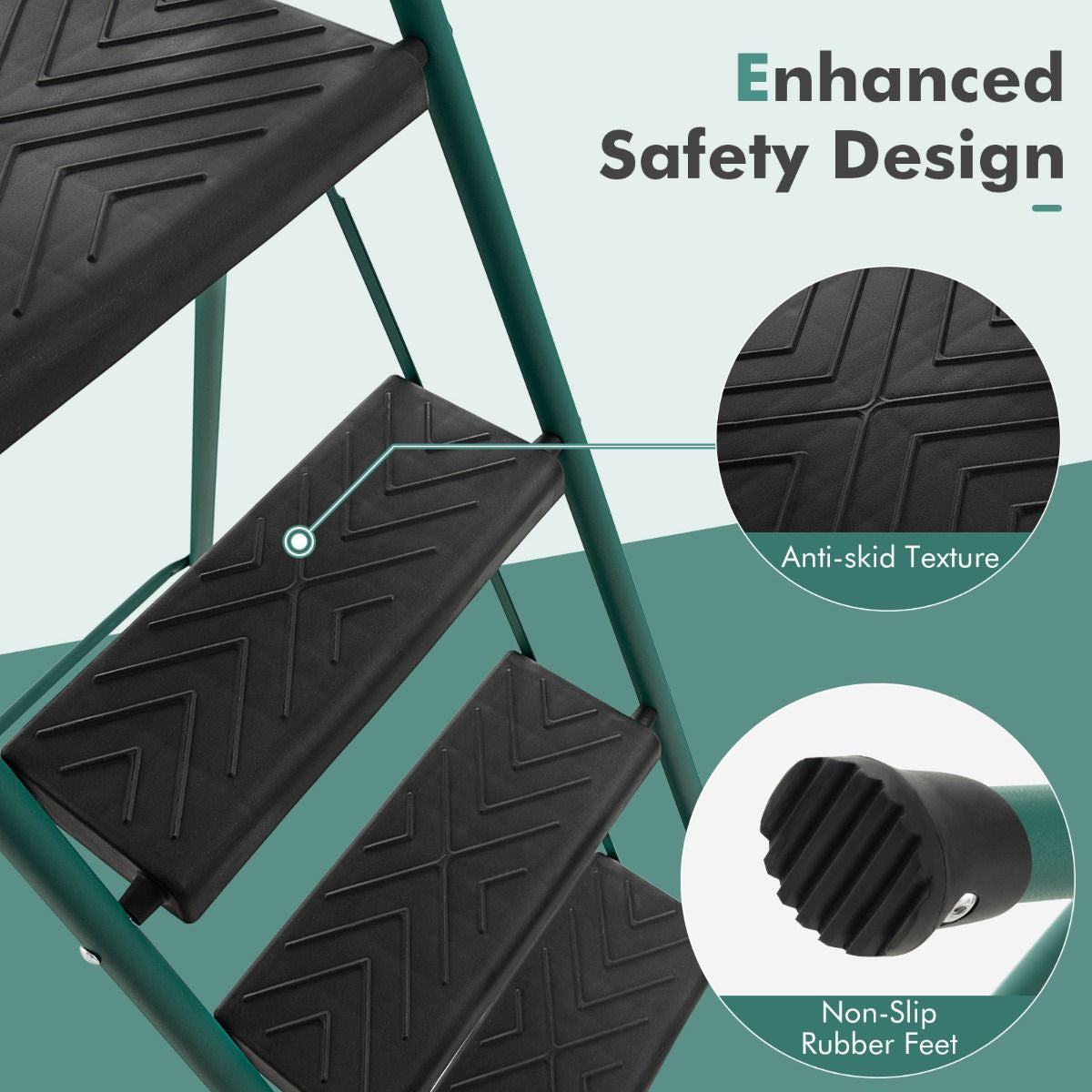 Folding Step Ladder 4-Step Ladder
