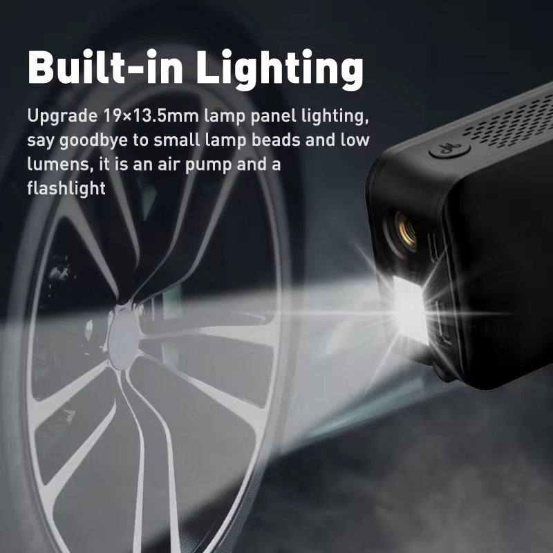 Ultimate Portable Rechargeable Air Pump - Cordless Tire Inflator for Cars, Bikes, and Sports Equipment