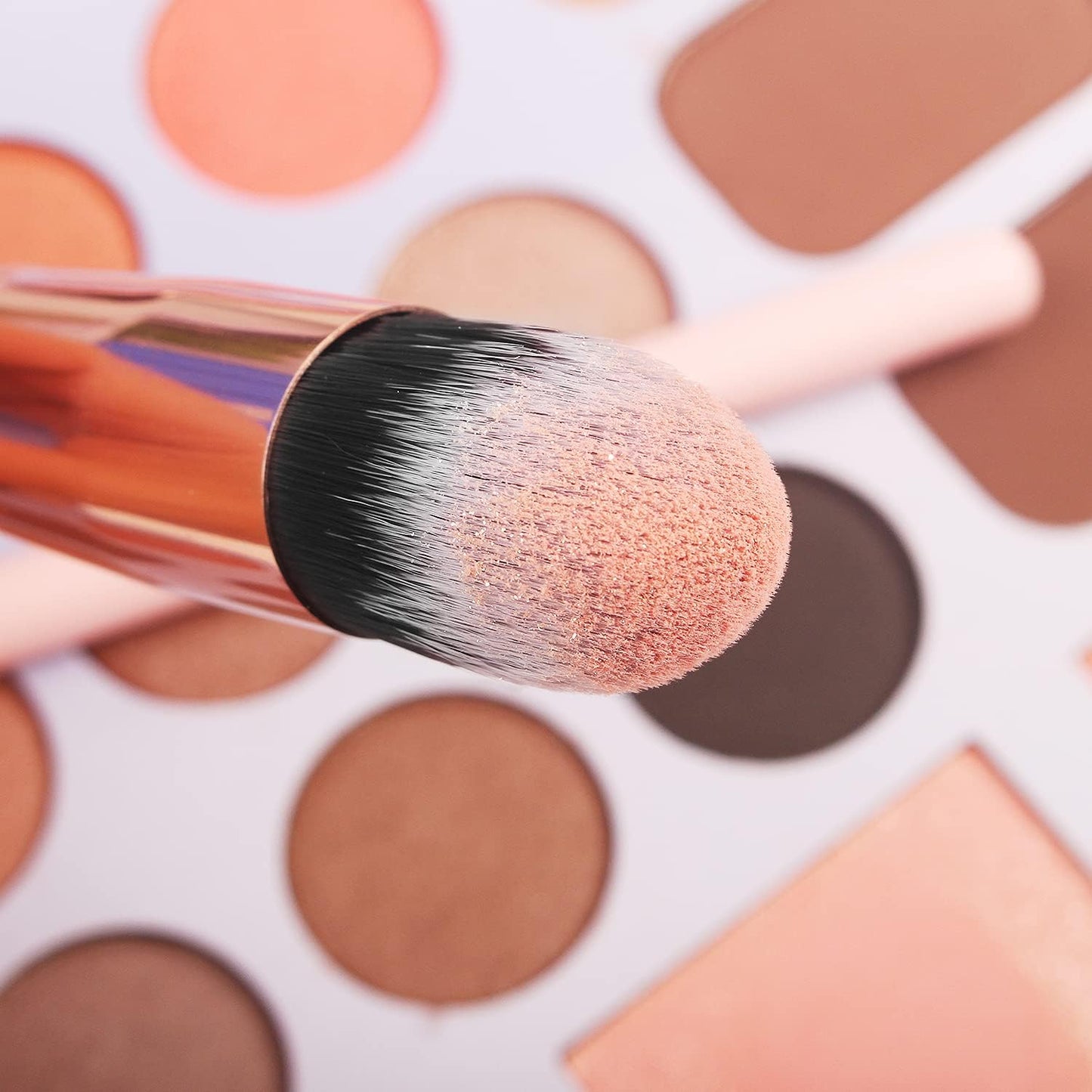 16Pcs Makeup Brushes Set with 1 Eyebrow Razor Premium Synthetic Foundation Blending Face Powder Eye Shadow Concealer Make up Brushes Tool Kit