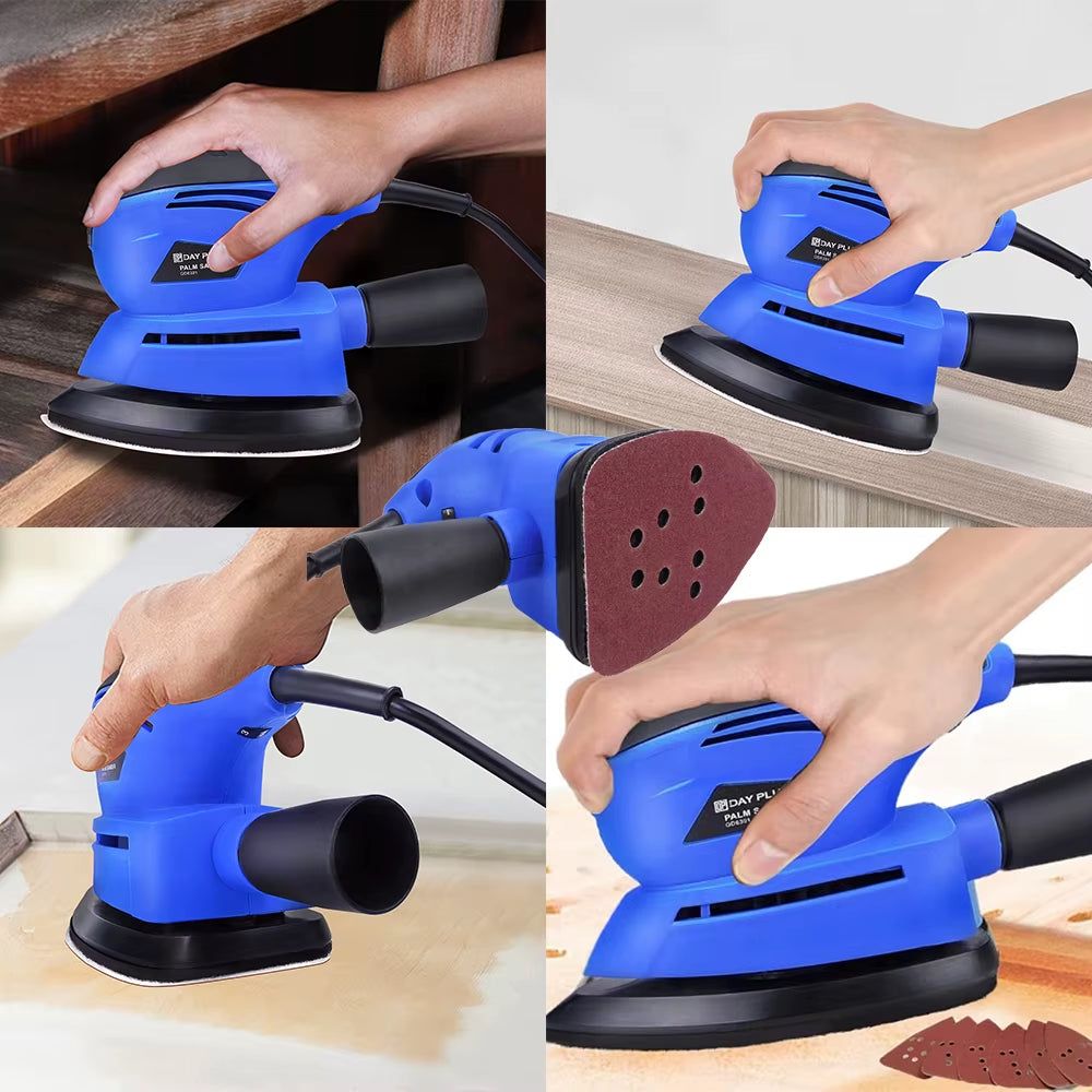 130W Detail Sander Handheld Electric Sander Palm Sander Mouse Sander Small Sanding Machine 