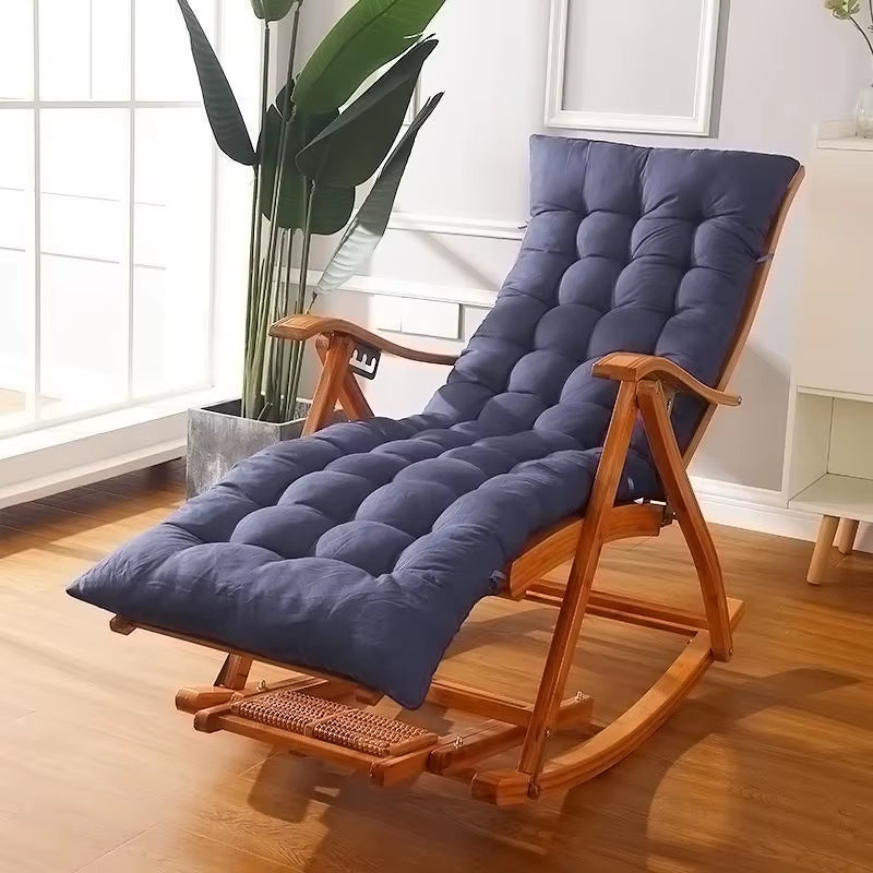 【】Sun Lounger Cushion Pad Garden In/Outdoor Recliner Chair Seat Pads