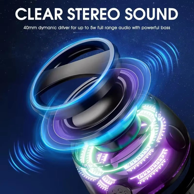 Portable Bluetooth Speaker G200 RGB Speaker BT5.3 Mini Sound Box 7 Hours Playback Phone Holder