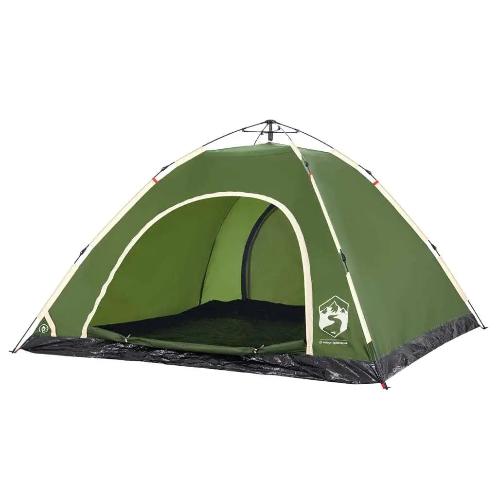 Spacious 5-Person Quick-Setup Green Camping Tent - Lightweight & Durable!