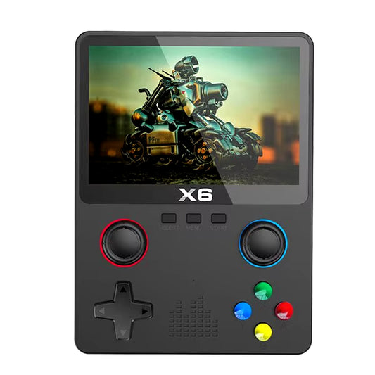 2023 X6 Handheld Game Console - 3.5" IPS Screen, Dual Joystick & 11 GBA Games - Perfect Gift for Kids!