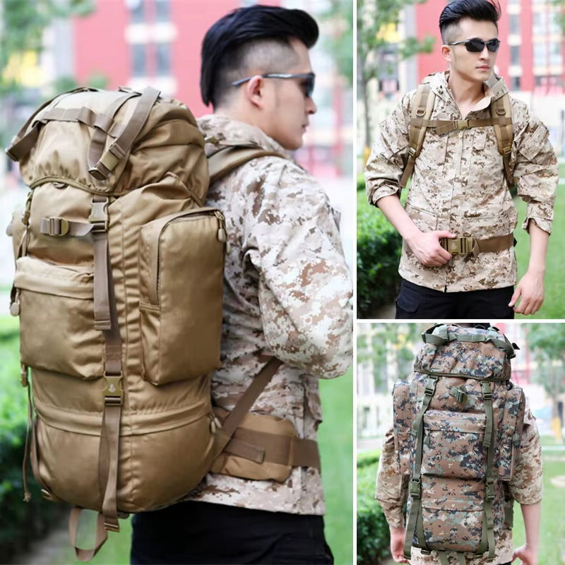Large Backpack Outdoor Sports Bag for Hiking Camping Climbing Waterproof Wear