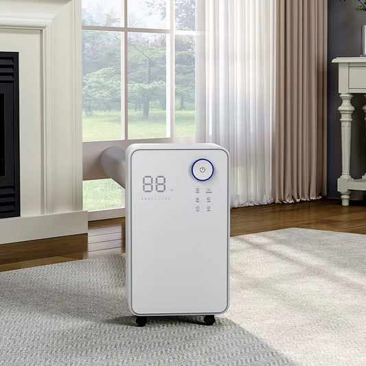 White 16L Low Noise Dehumidifier with Wheels and Wifi