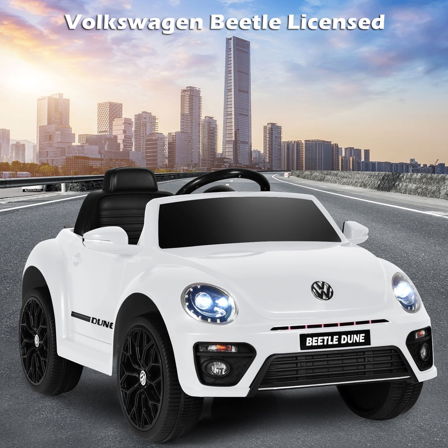 12V Volkswagen Beetle Electric Kids Ride on Car with Remote Control