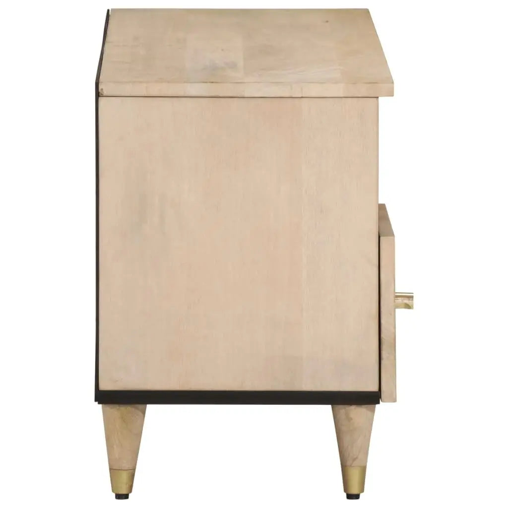 Stylish Solid Mango Wood TV Cabinet 100X33X46 Cm - Perfect for Living Room Storage