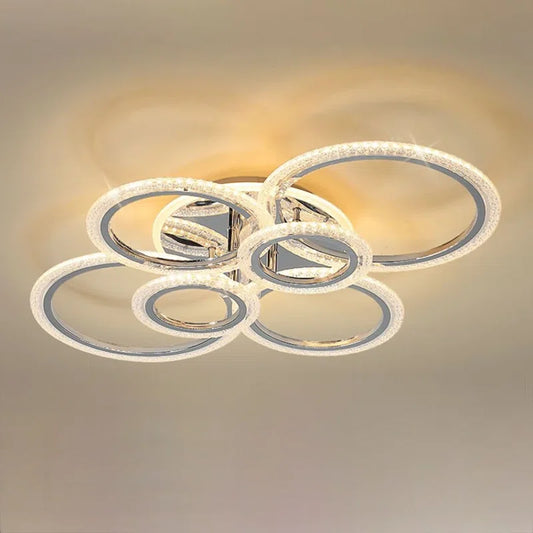 Elora 6-Light 80Cm Acrylic LED Flush Mount