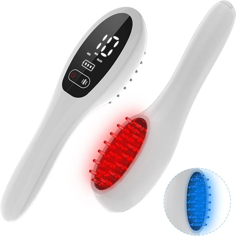 Electric Laser Hair Growth Comb Hair Therapy Comb Vibration Massage Hair Care Brush