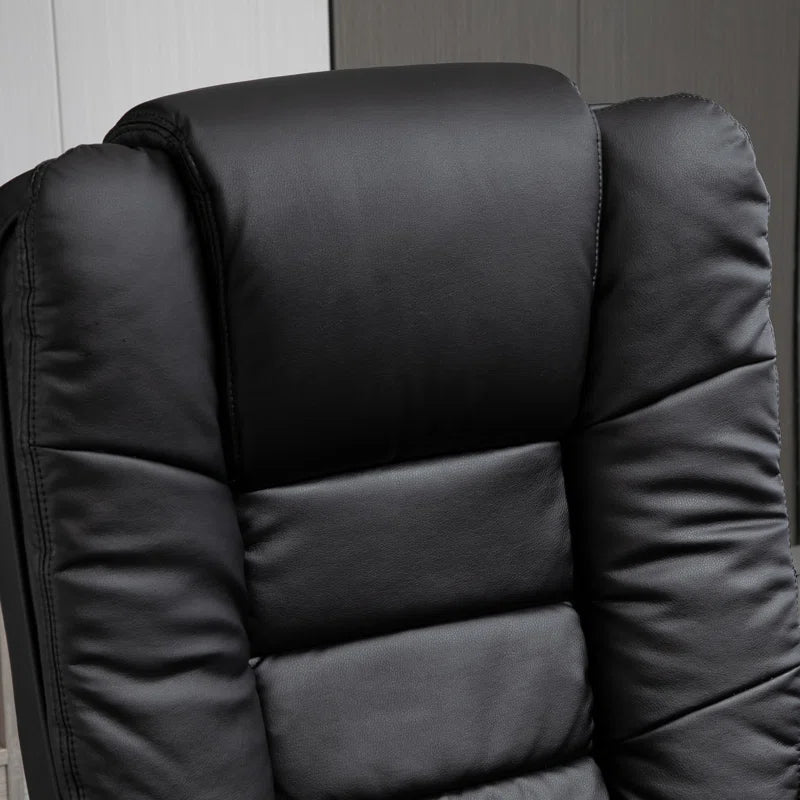 Lacari Faux Leather Recliner with Footstool