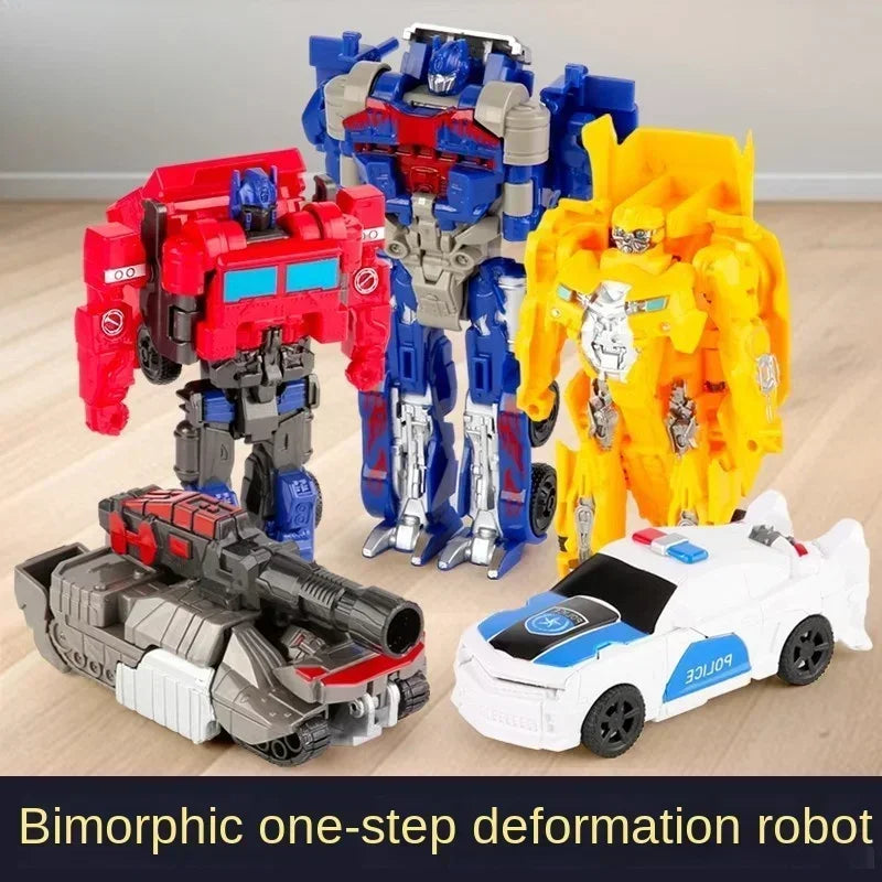 Transform Your Imagination with the One-Step Deformation Car Anime Robot Action Figure for Kids!