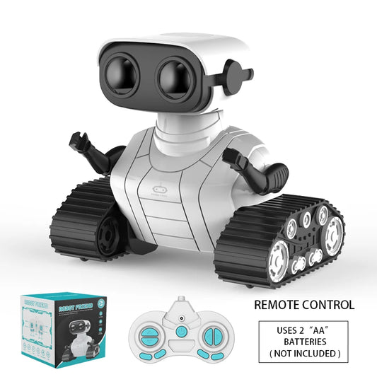 Ebo Rechargeable RC Robot Toy for Kids - Remote Control with Music & LED Eyes - Perfect Gift for Boys and Girls