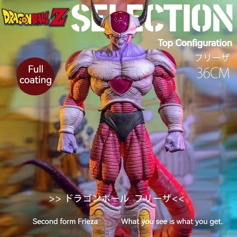 Dragon Ball Handmade 36Cm Bs Friza Second Form Standing Table Decoration Anime Animation Dragon Ball Handmade Model Doll Gift